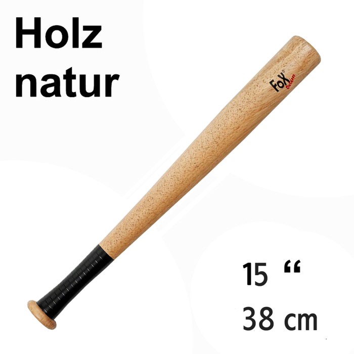 Fox Outdoor, Baseballschläger, Holz natur, 15 Zoll
